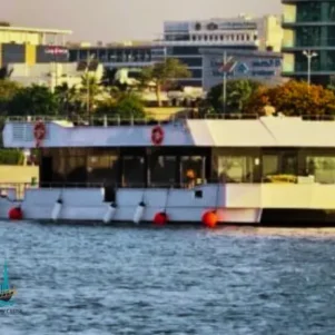 Business Class Canal Cruise Dubai NYE with Burj Khalifa fireworks and stunning Dubai Water Canal views