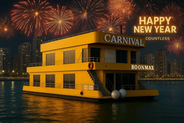 Golden Glass Dinner Cruise Marina NYE in Dubai