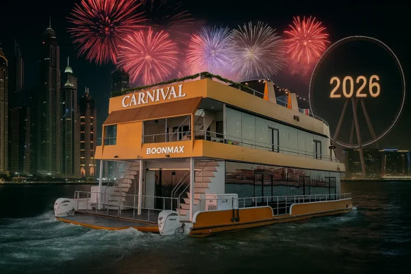 Golden Glass Dinner Cruise Marina NYE in Dubai