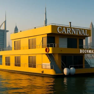 Golden Yachts Dubai hosting Golden Glass Cruise Marina NYE party with vibrant celebration