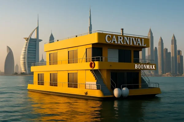 Golden Yachts Dubai hosting Golden Glass Cruise Marina NYE party with vibrant celebration