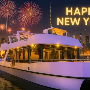 premium luxury canal cruise Dubai nye eve