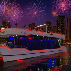 rawan white yacht in dubai new year eve nye