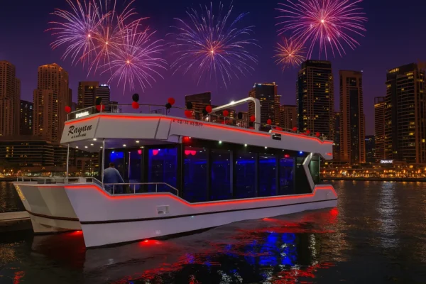 rawan white yacht in dubai new year eve nye