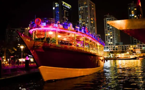 eid special cruise on wooden glass boat dubai