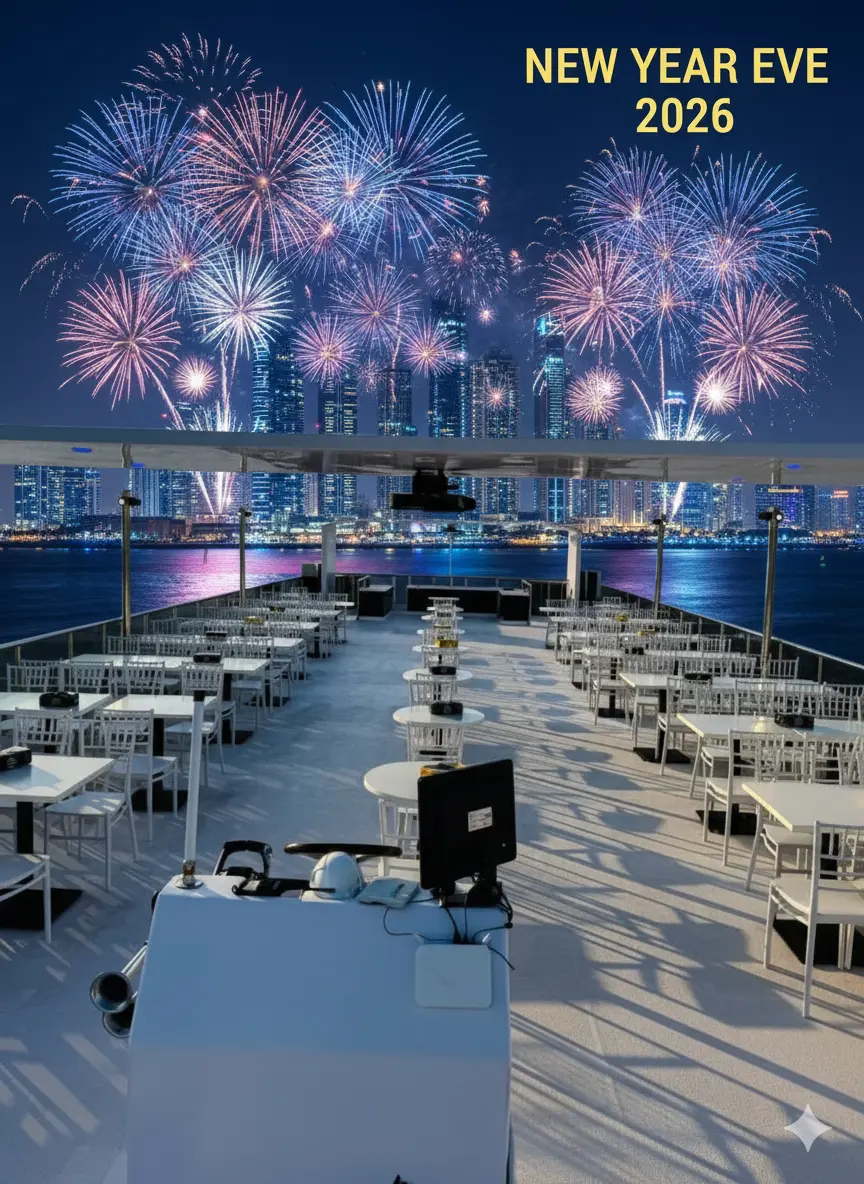 Premium Luxury Marina Dhow Cruise New Year Eve 2026 – Heaven Cruise Floating Restaurant - Image 3